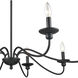 Delvona 8 Light 37.5 inch Matte Black Chandelier Ceiling Light